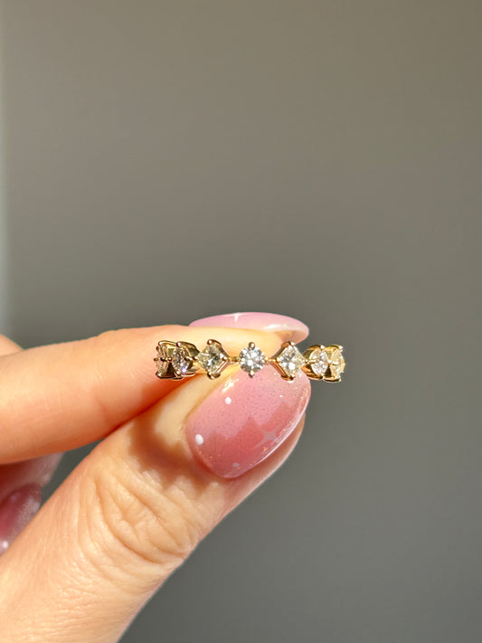 1ct diamond stacking band