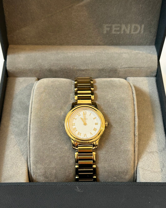 vintage gold fendi watch 90s