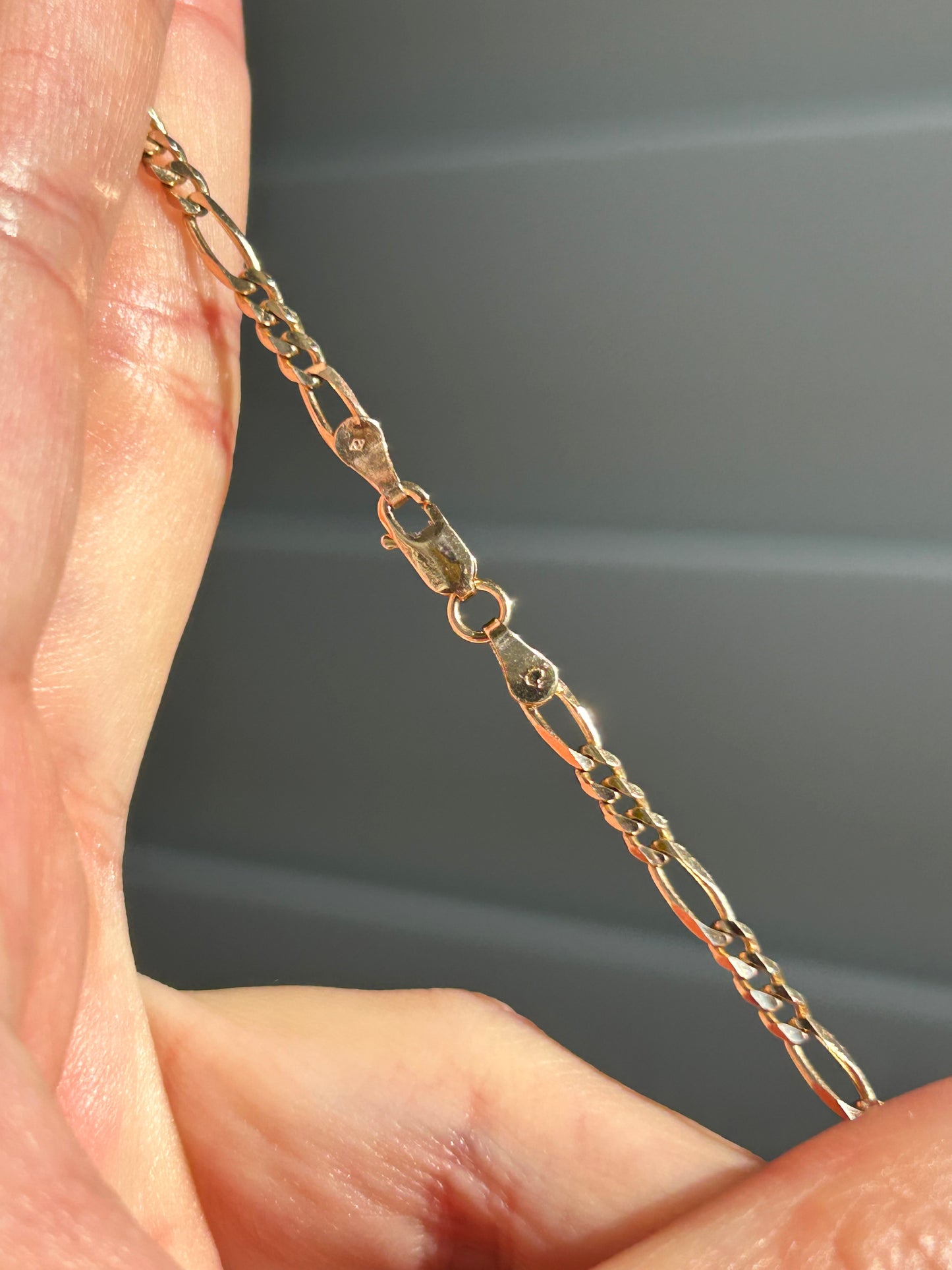 Vintage 10k Figaro Chain