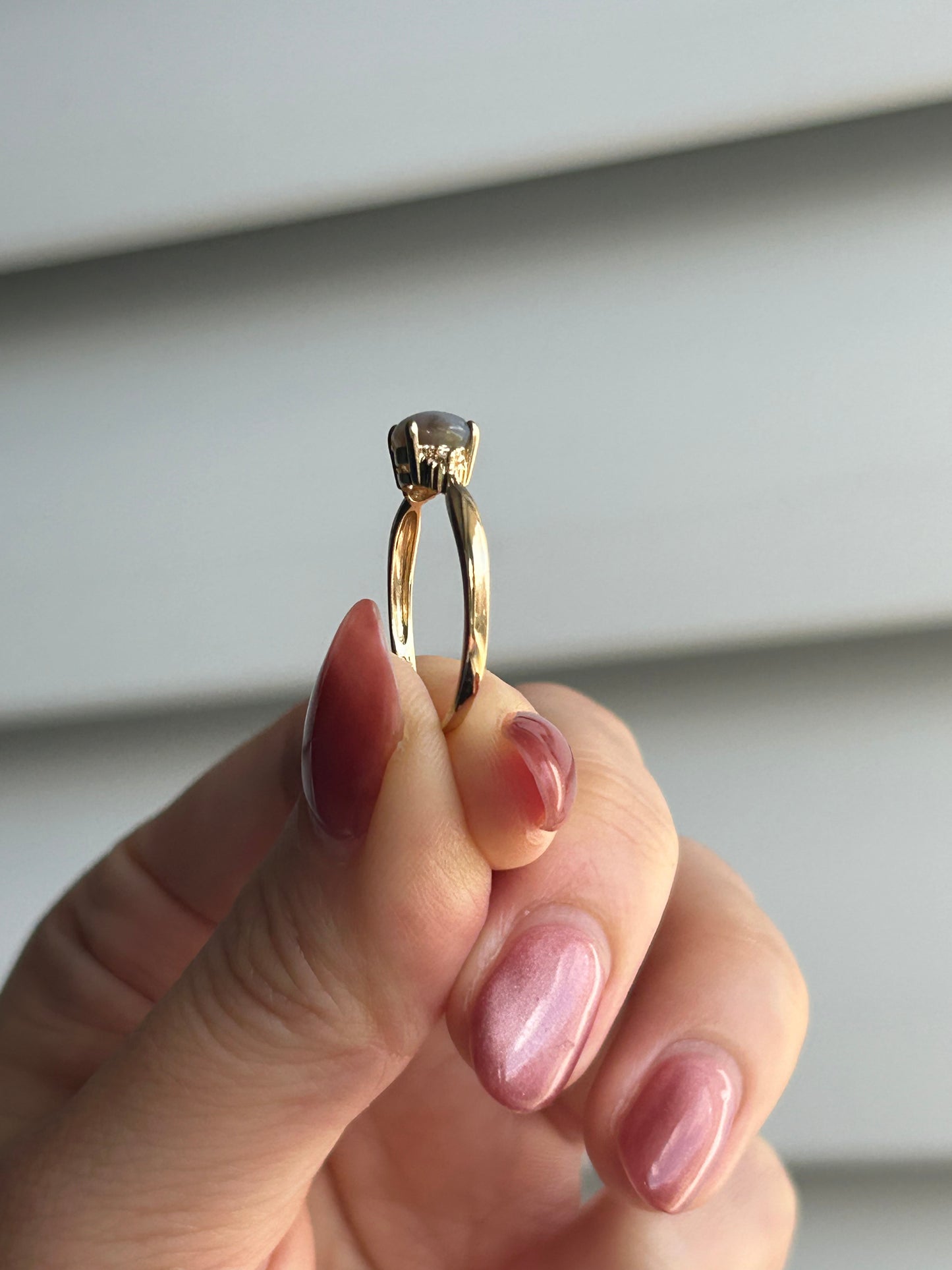 Vintage 18k Natural Star Sapphire Ring