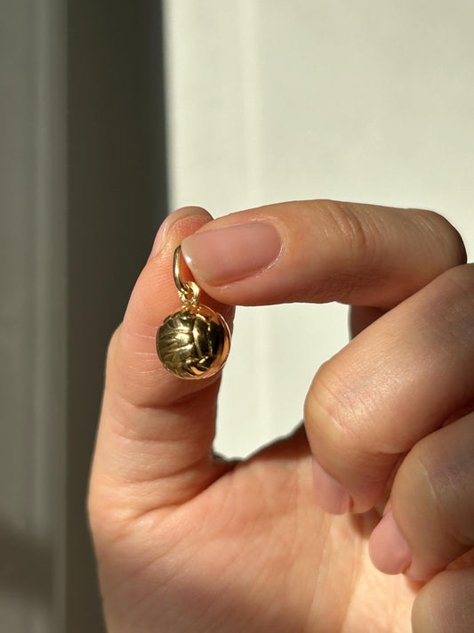 Vintage 18k Yellow Gold Volleyball Charm - French Hallmarks