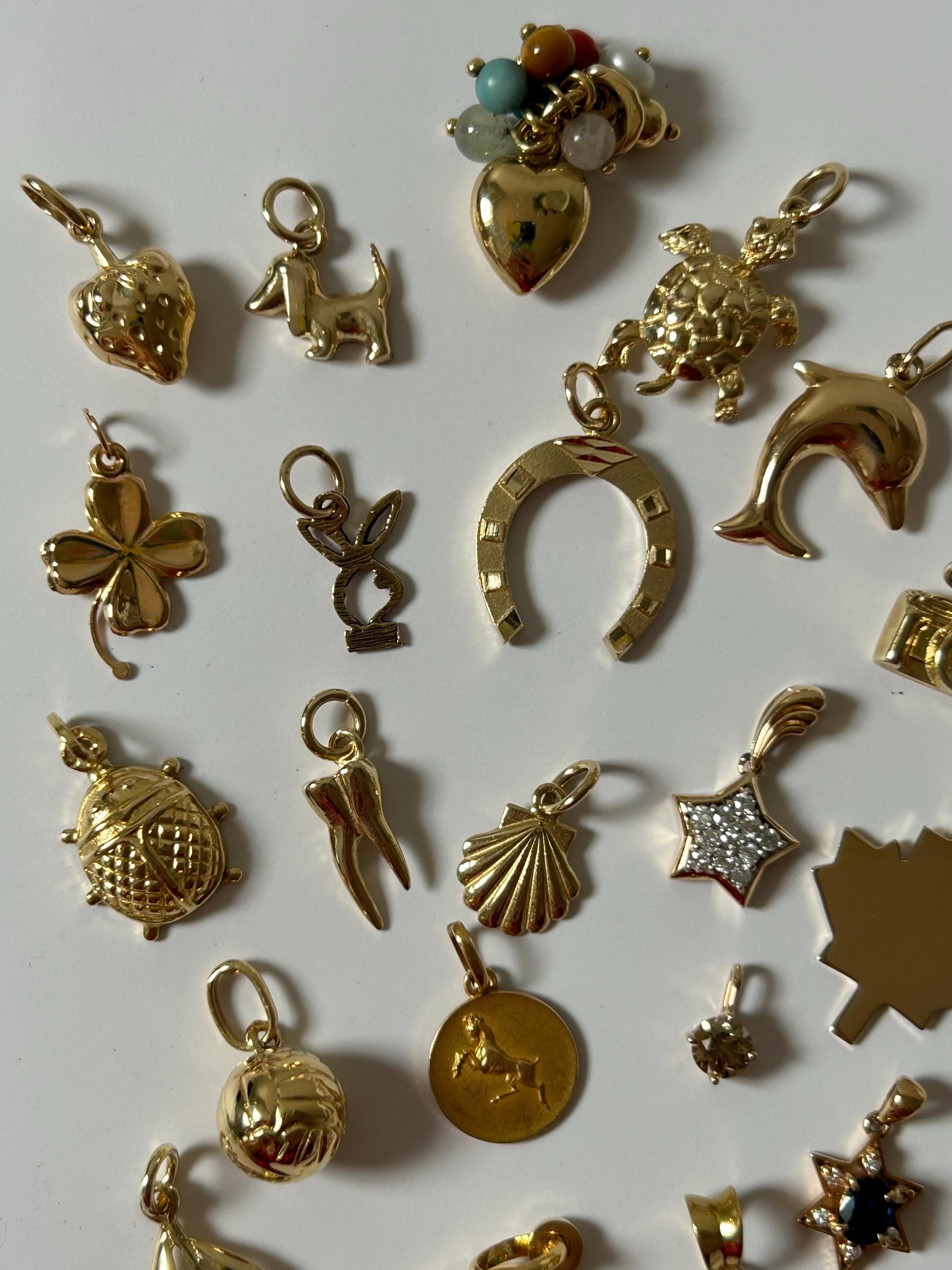 10k Yellow Gold Turtle Charm