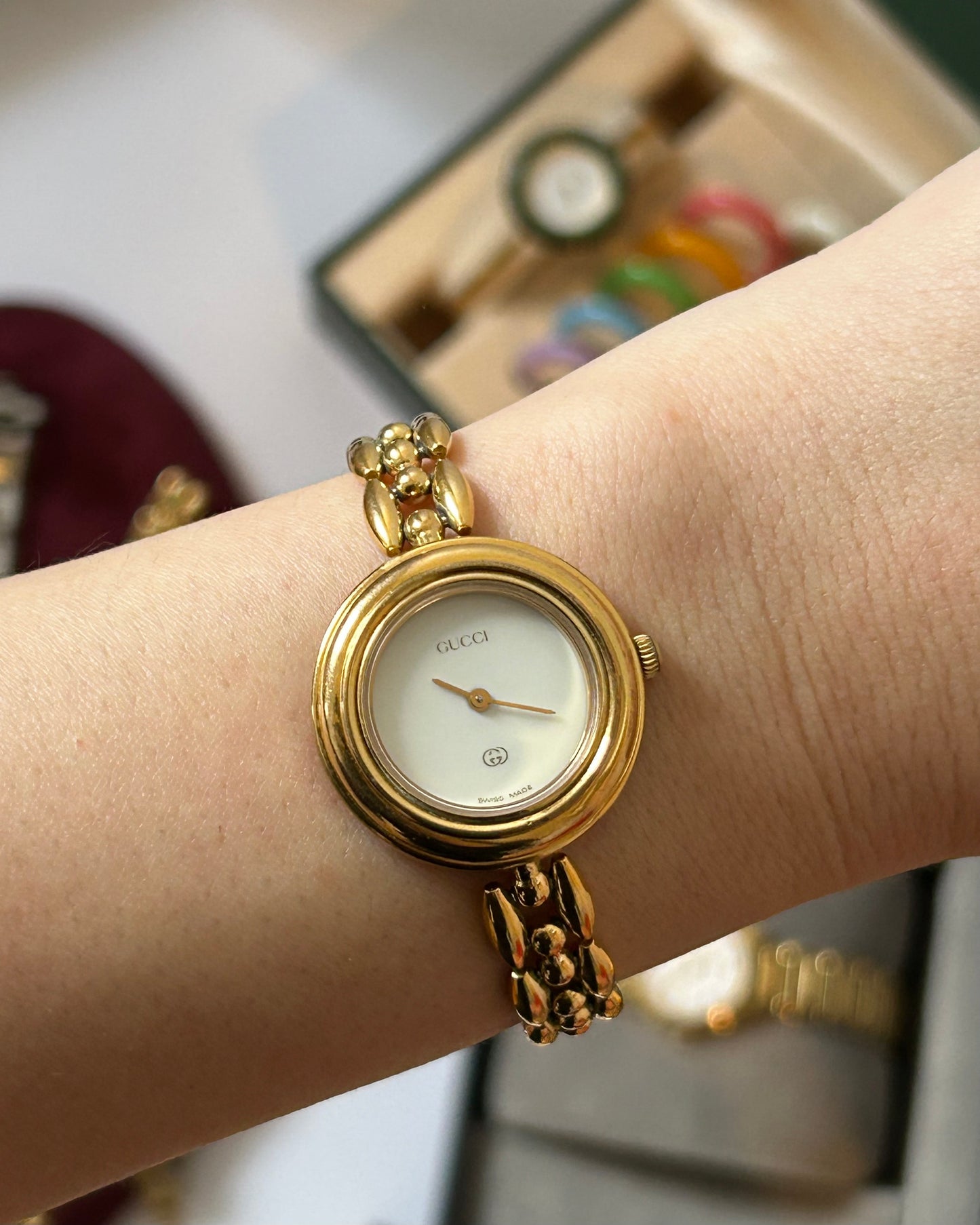Vintage Tom Ford Era Gucci Interchangeable Bezel Bracelet Watch