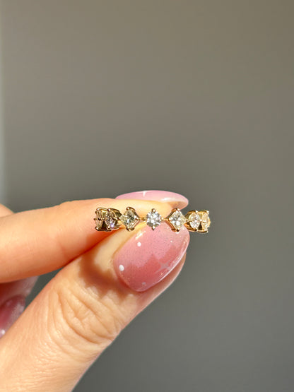 1ct diamond stacking band