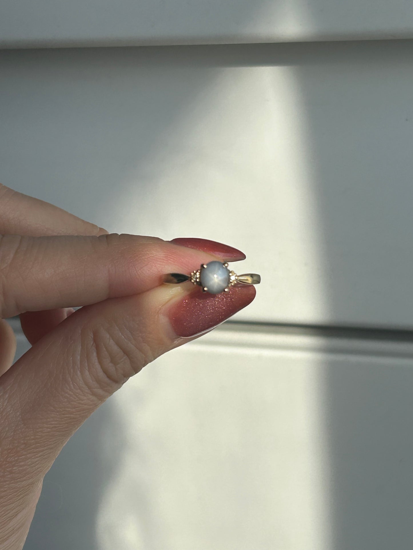 Vintage 18k Natural Star Sapphire Ring