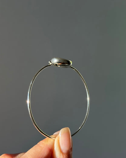 Modern Estate Sterling Silver Tiffany & Co Elsa Peretti Bean Bangle