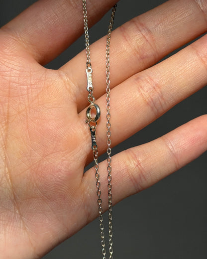 Vintage Silver Tiffany & Co Elsa Peretti Double Open Heart Necklace