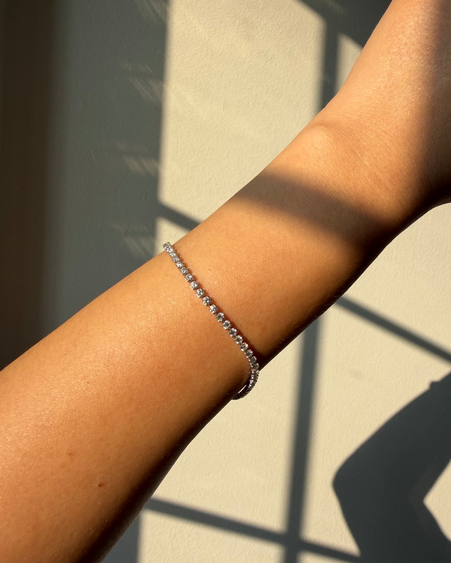 Vintage Platinum 3.0 CTW Diamond Tennis Bracelet