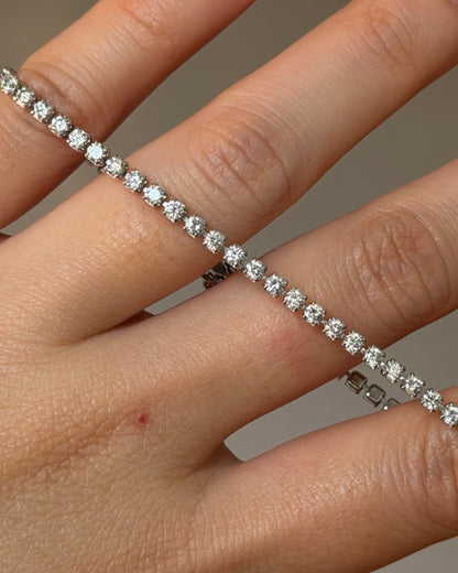 Vintage Platinum 3.0 CTW Diamond Tennis Bracelet