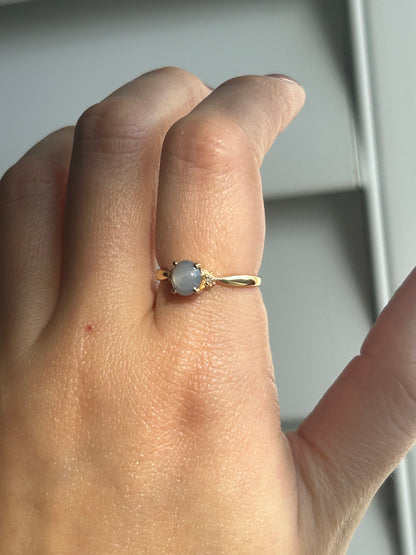Vintage 18k Natural Star Sapphire Ring