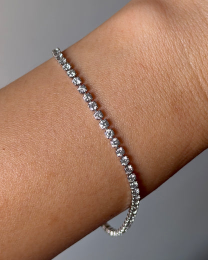 Vintage Platinum 3.0 CTW Diamond Tennis Bracelet