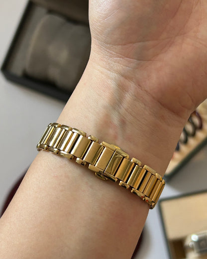 Vintage Gold Plated Fendi Round Face Watch - With Box