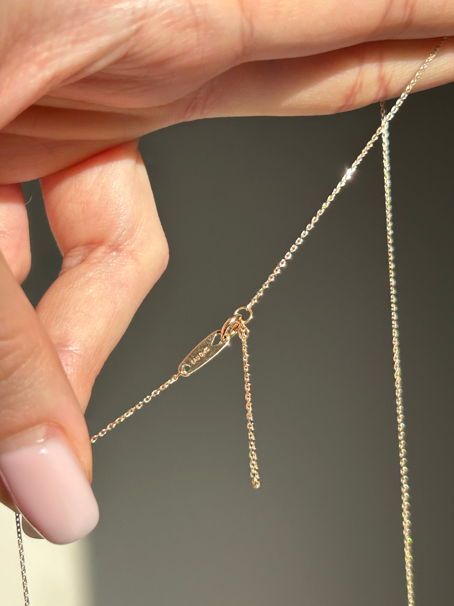 Elegant 10k Gold Pearl Lariat Necklace