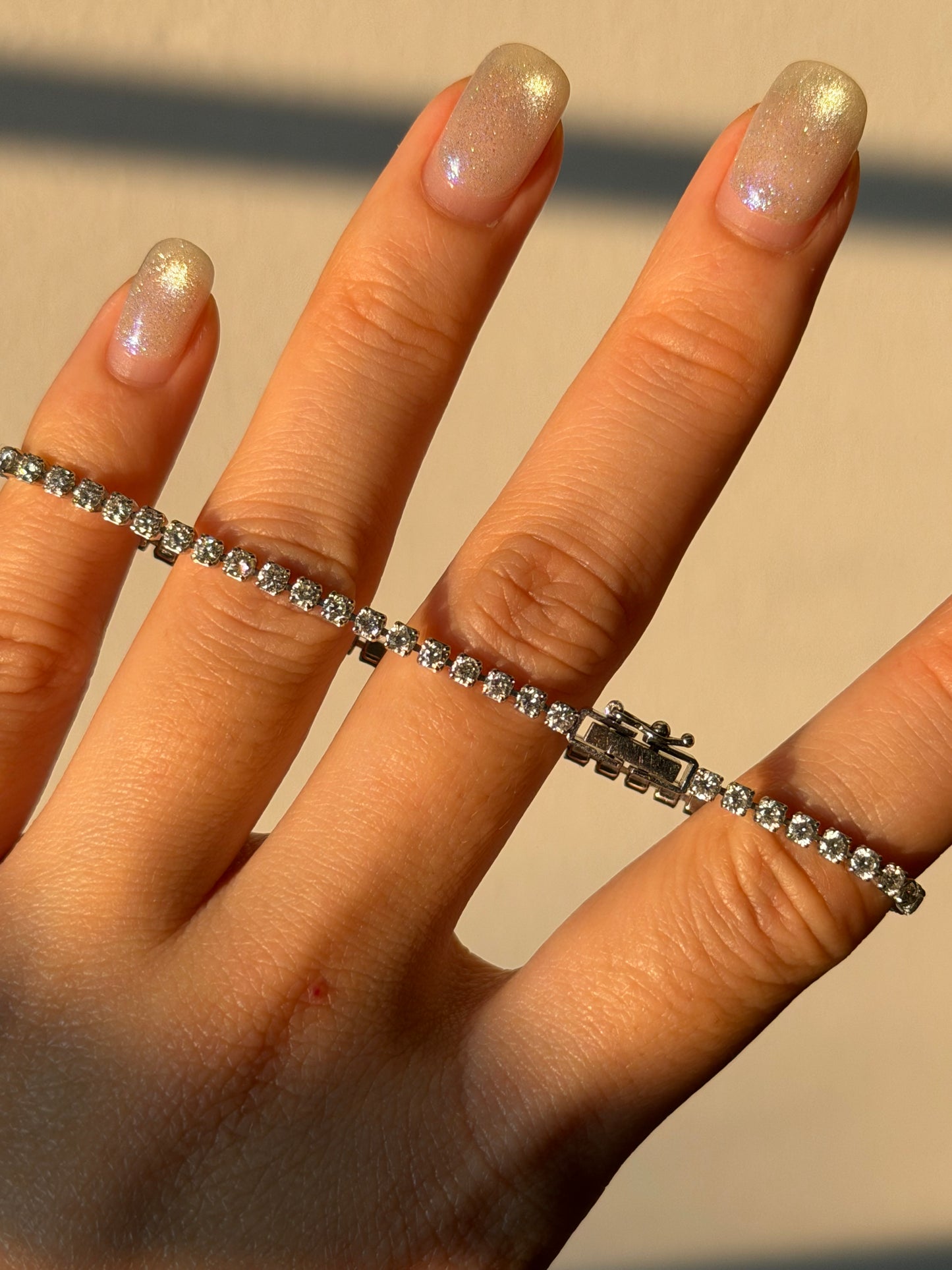 Vintage Platinum 3.0 CTW Diamond Tennis Bracelet
