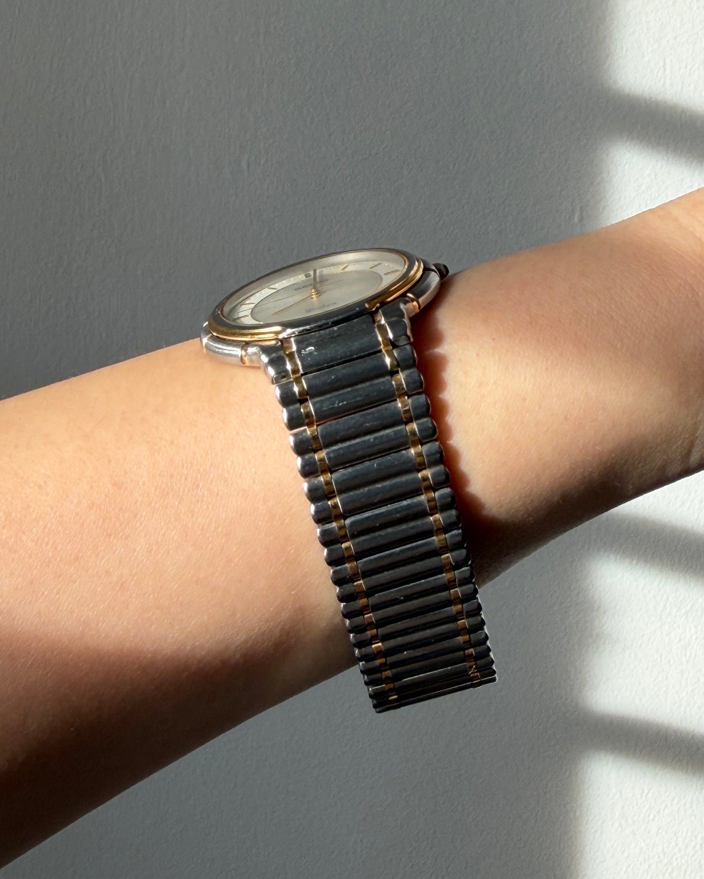 Vintage Seiko Dolce Exeline 5E31 Stainless Steel Two-Toned Round Dial Watch - Box and Papers