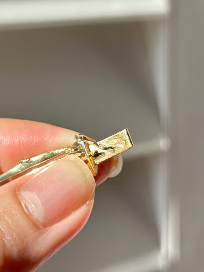 Vintage Art Deco Revival French 18k Yellow Gold Gate Bracelet: Parisian Jewelry