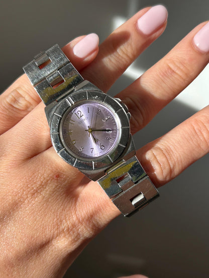 Vintage Seiko Stainless Steel Watch: Made in Japan, Y2K, Wristsize under 6”
