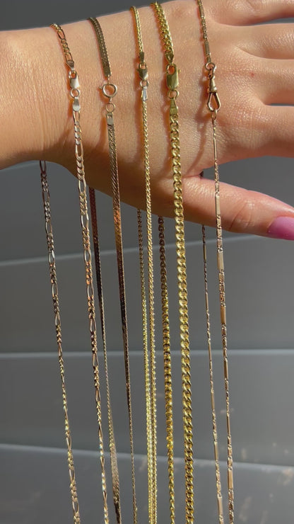 Vintage 10k Figaro Chain